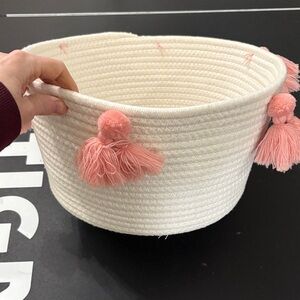 Opalhouse Cream and Pink Kids Basket